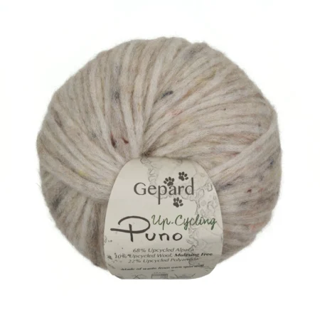 Gepard Puno - Up-Cycling 1144 Beige Meliert mit Punkten