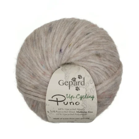 Gepard Puno - Up-Cycling 1145 Beigegrau Meliert und Punkte