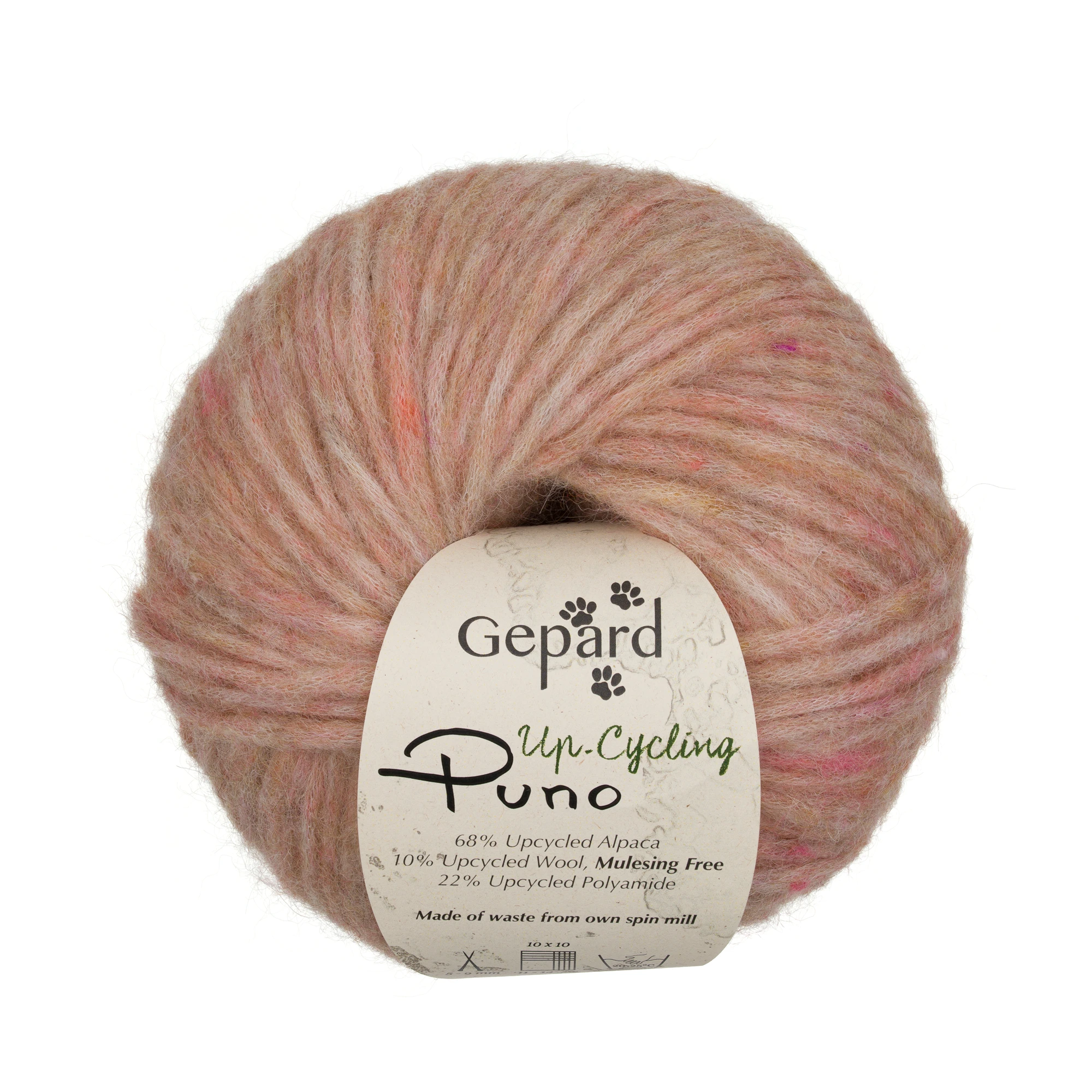 Gepard Puno - Up-Cycling 1422 Gedämpftes Apricot mit Punkten