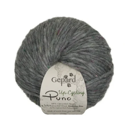Gepard Puno - Up-Cycling 1508 Mittelgrau mit bunten Punkten
