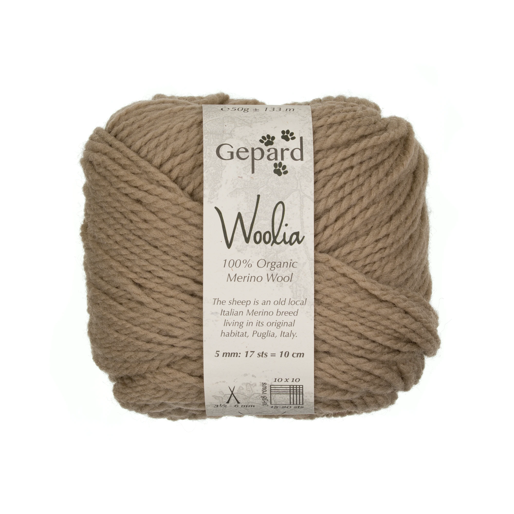 Gepard Woolia - 0140 Dunkles Beige