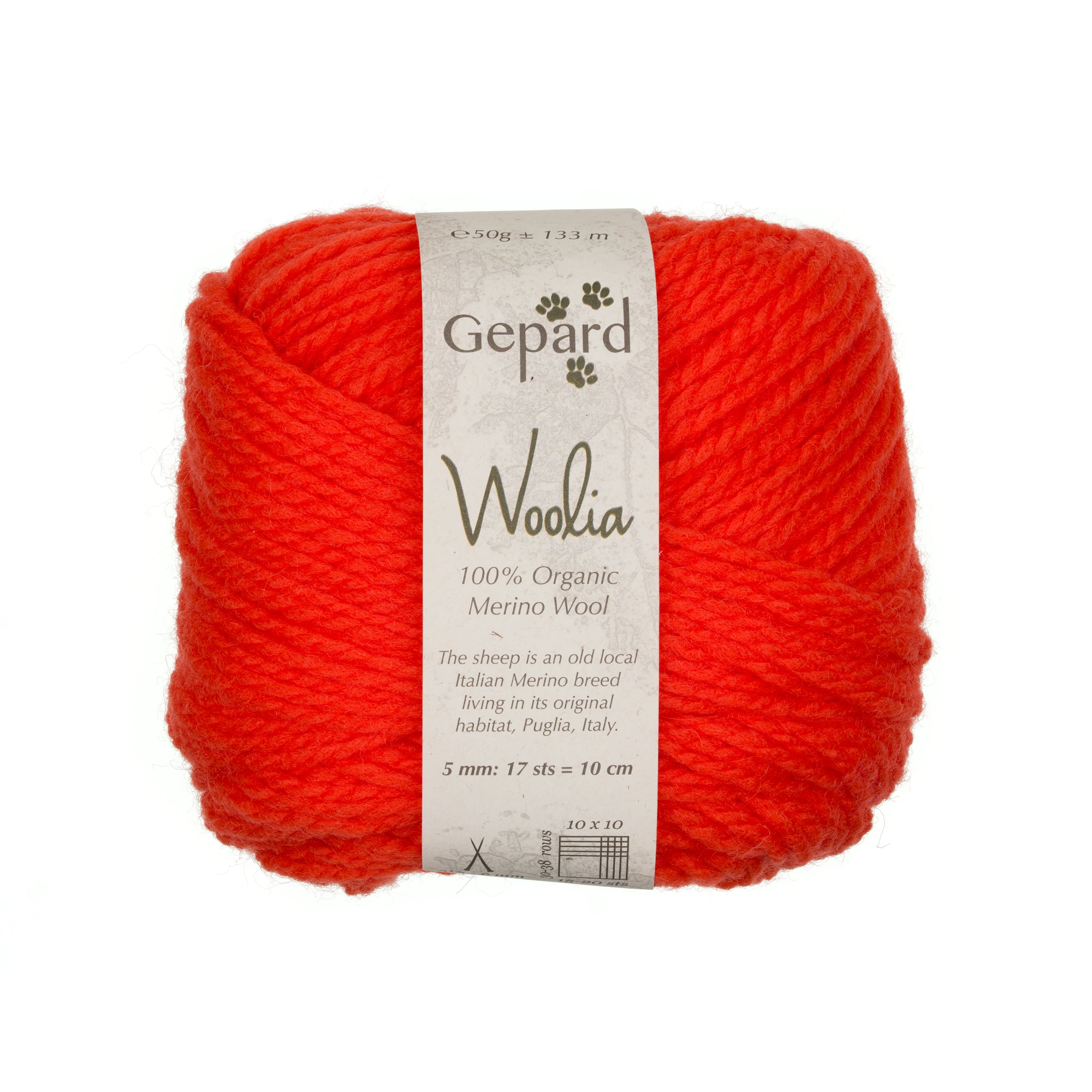 Gepard Woolia - 0324 Orangerot