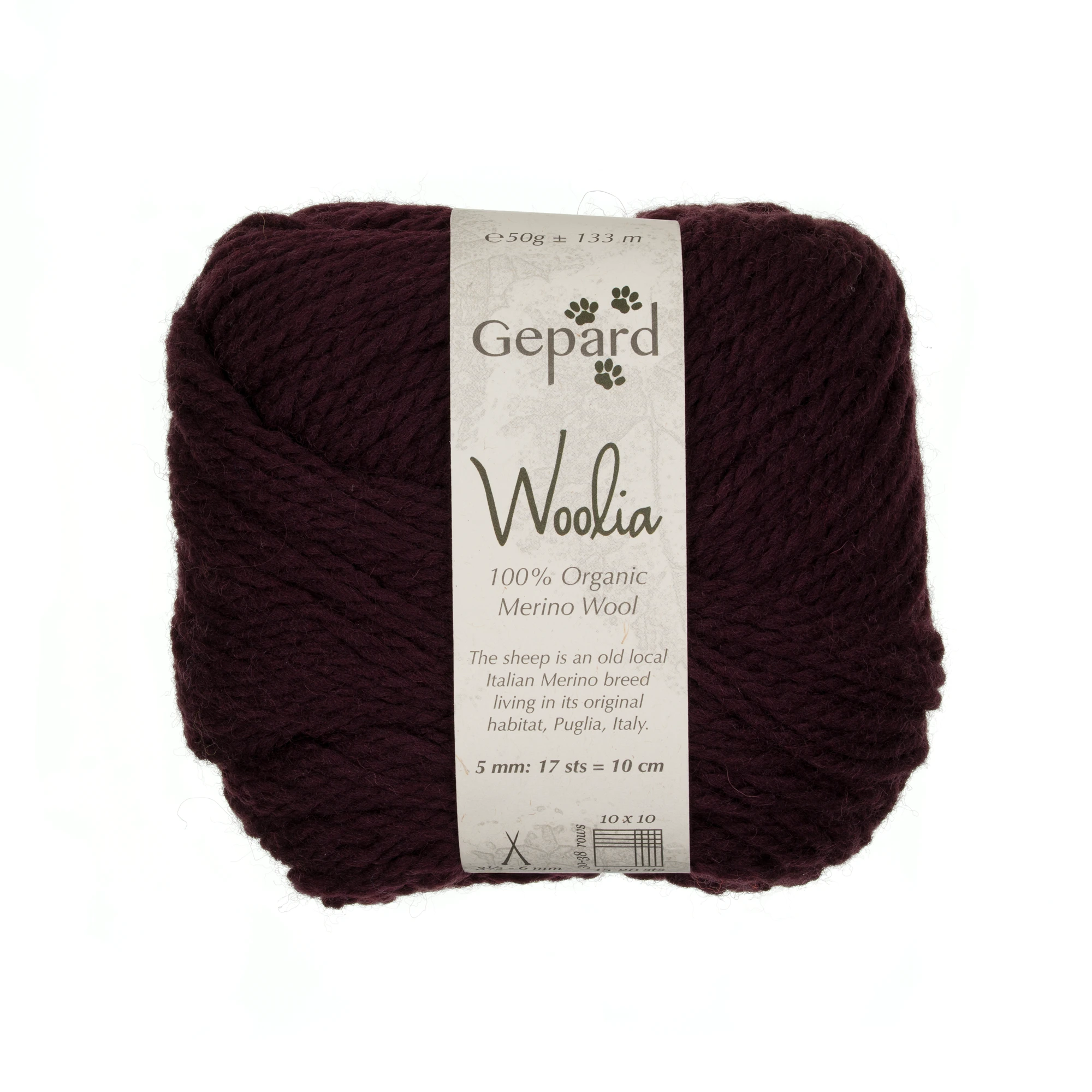 Gepard Woolia - 0480 Tiefes Bordeaux