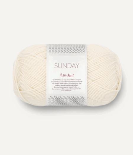 Sandnes Sunday - 1012 Wipped Cream Ecru PK