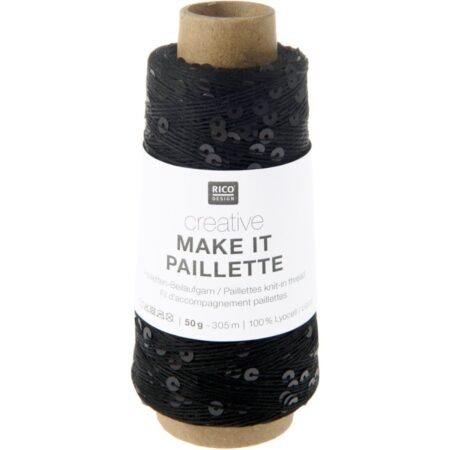 Rico Design Make it Paillette - 006 Schwarz Matt