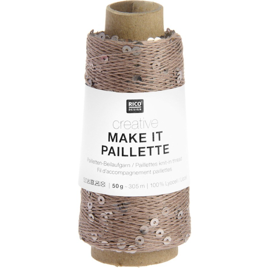 Rico Design Make it Paillette - 009 Braun Glanz
