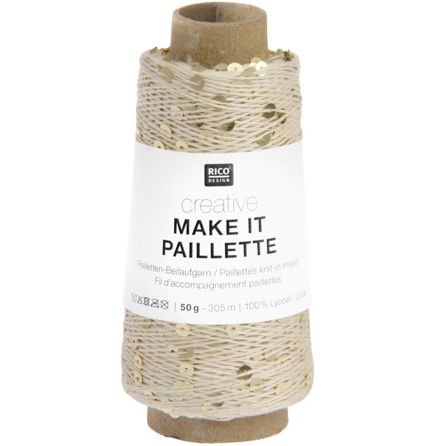 Rico Design Make it Paillette - 011 Creme
