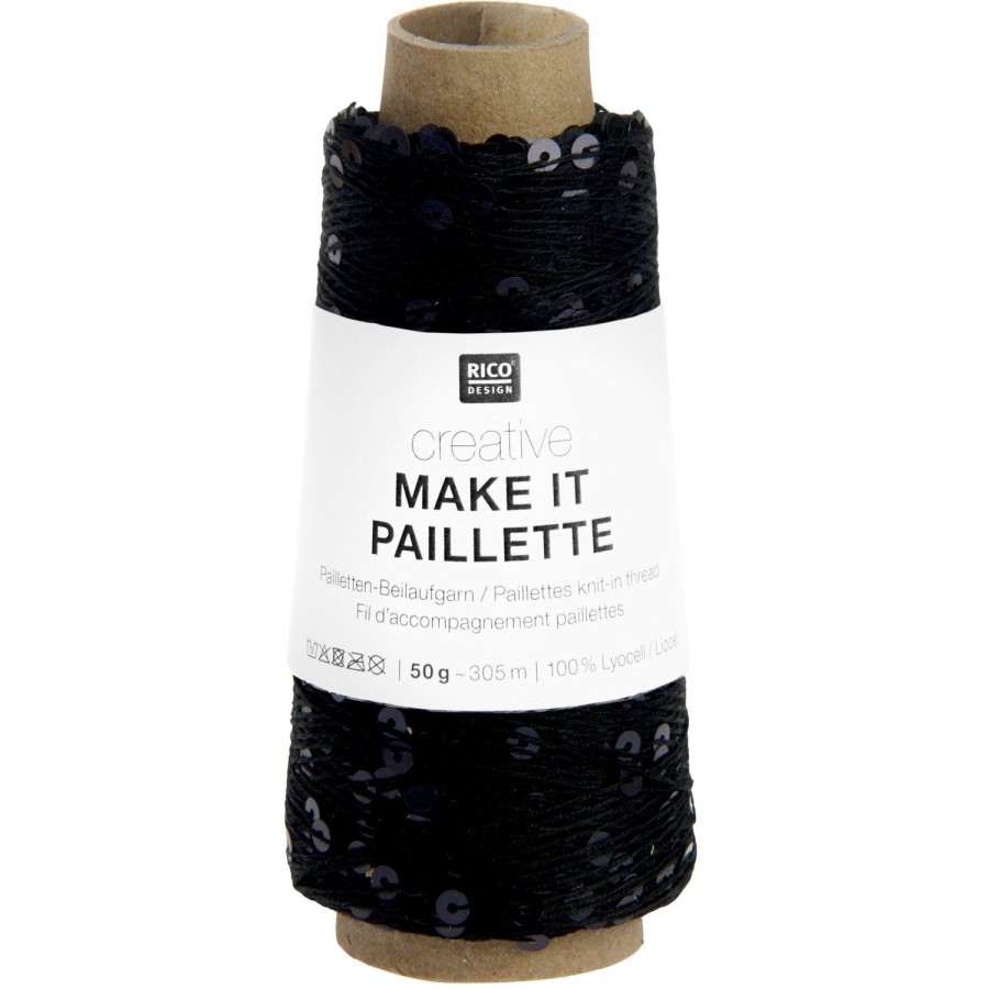 Rico Design Make it Paillette - 013 Schwarz